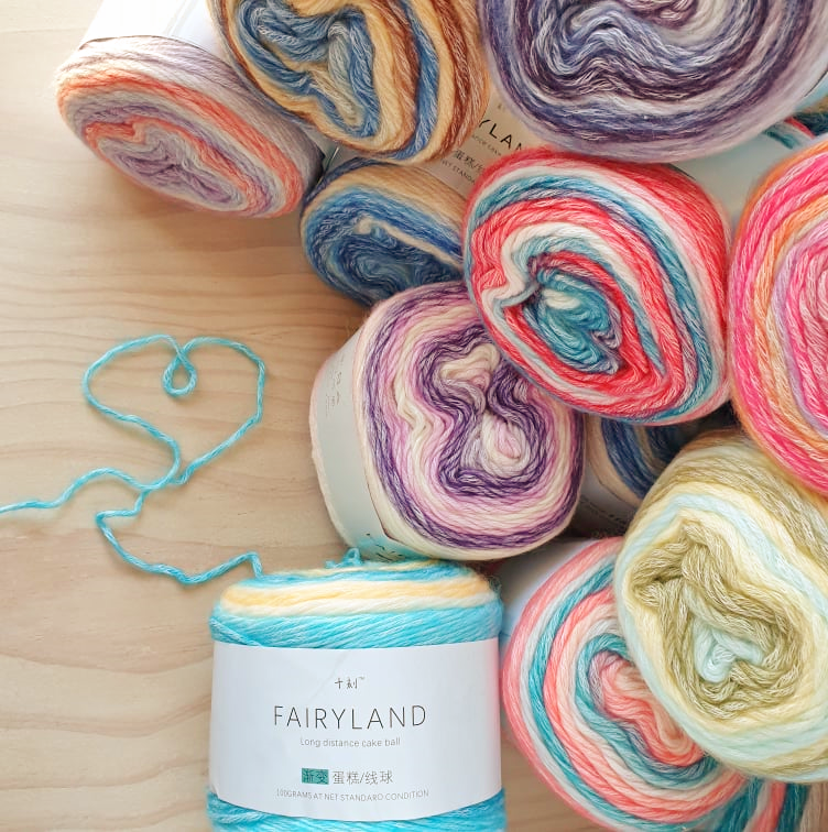 Caron Cakes Self Striping Yarn (Faerie Cake)