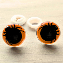 Load image into Gallery viewer, Safety Eyes - Halloween Orange Spider