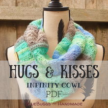 Load image into Gallery viewer, Hugs & Kisses Infinity Cowl - PDF Download Only