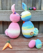 Load image into Gallery viewer, Florentine & Benedict the Easter Egg Bunnies - PDF Download Only
