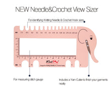 Load image into Gallery viewer, Knit Pro Elephant Gauge with Yarn Cutter