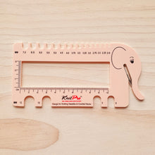 Load image into Gallery viewer, Knit Pro Elephant Gauge with Yarn Cutter