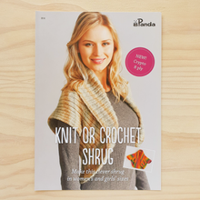 Load image into Gallery viewer, Panda - Knit or Crochet Shrug