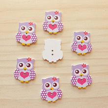 Load image into Gallery viewer, Buttons - Owls Lge