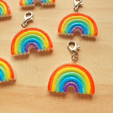 Load image into Gallery viewer, Stitch Markers - Rainbow Sparkle