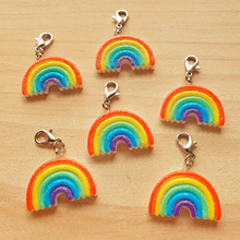 Load image into Gallery viewer, Stitch Markers - Rainbow Sparkle