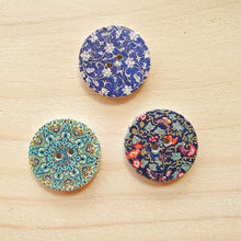 Load image into Gallery viewer, Buttons - Retro Wood Mixed