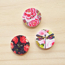 Load image into Gallery viewer, Buttons - Retro Wood Mixed