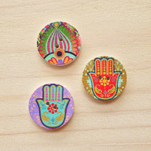 Load image into Gallery viewer, Buttons - Retro Wood Mixed