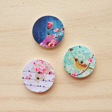 Load image into Gallery viewer, Buttons - Retro Wood Mixed