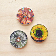 Load image into Gallery viewer, Buttons - Retro Wood Mixed