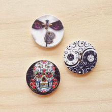 Load image into Gallery viewer, Buttons - Retro Wood Mixed