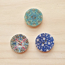 Load image into Gallery viewer, Buttons - Retro Wood Mixed