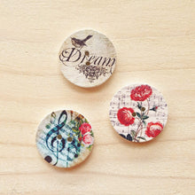 Load image into Gallery viewer, Buttons - Retro Wood Mixed