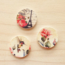 Load image into Gallery viewer, Buttons - Retro Wood Mixed