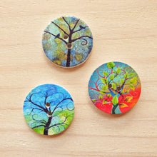 Load image into Gallery viewer, Buttons - Retro Wood Mixed