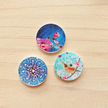 Load image into Gallery viewer, Buttons - Retro Wood Mixed