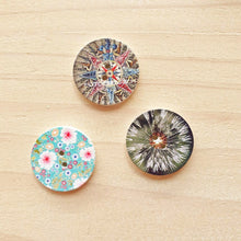 Load image into Gallery viewer, Buttons - Retro Wood Mixed