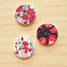 Load image into Gallery viewer, Buttons - Retro Wood Mixed