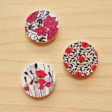 Load image into Gallery viewer, Buttons - Retro Wood Mixed