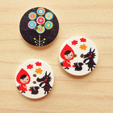 Load image into Gallery viewer, Buttons - Retro Wood Mixed