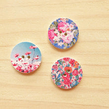Load image into Gallery viewer, Buttons - Retro Wood Mixed