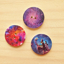 Load image into Gallery viewer, Buttons - Retro Wood Mixed