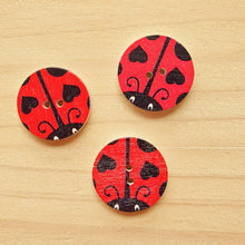 Load image into Gallery viewer, Buttons - Retro Wood Mixed