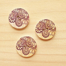 Load image into Gallery viewer, Buttons - Retro Wood Mixed