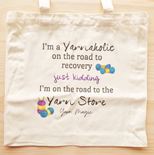 Load image into Gallery viewer, Yarn Magic Designed Tote Bags