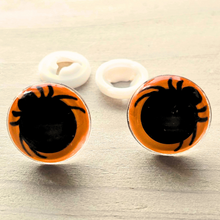 Load image into Gallery viewer, Safety Eyes - Halloween Orange Spider
