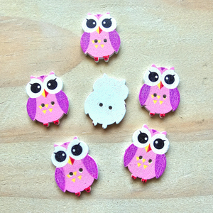Buttons - Owls