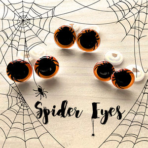 Safety Eyes - Halloween Orange Spider