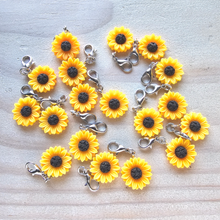 Load image into Gallery viewer, Stitch Markers - Sunflowers
