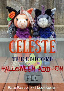 Celeste the Unicorn - Halloween Add-on - PDF Download Only