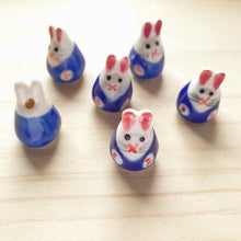 Load image into Gallery viewer, Ceramic Beads - Bunnies
