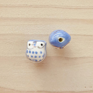Ceramic Beads - Owls