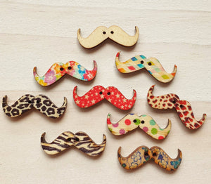 Buttons - Moustaches