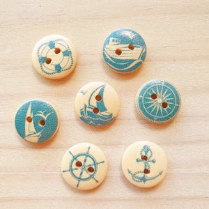 Buttons - Nautical Blues