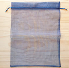 Load image into Gallery viewer, Navy Blue Organza Projects Bag
