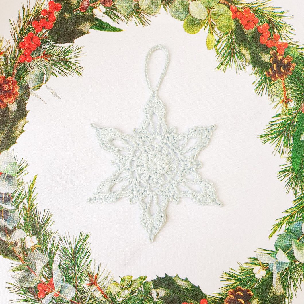 Christmas Crochet: Snowflake Ornament - PDF Download Only