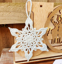 Load image into Gallery viewer, Christmas Crochet: Snowflake Ornament - PDF Download Only

