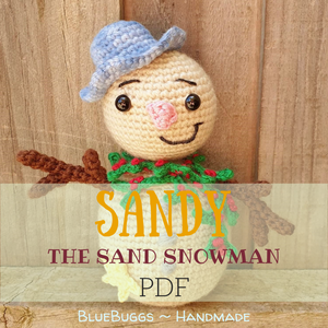Sandy the Sand Snowman - PDF Download Only
