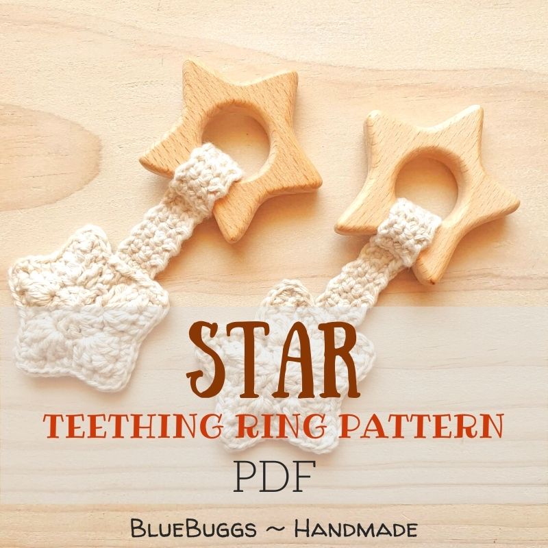 Star Teething Ring - PDF Download Only
