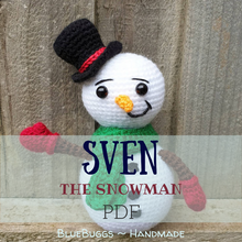 Load image into Gallery viewer, Sven the Snowman - PDF Download Only
