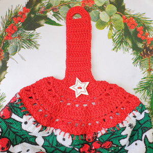 Christmas Crochet: Tea Towel Topper - PDF Download Only